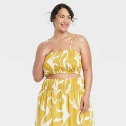 Women's Slim Fit Smocked Tiny Top - A New Day™ 13 Women's Slim Fit Smocked Tiny Top - A New Day™ -women fashion GUEST 005c4d1c e085 49a6 8bc9 60ce411d6a8c