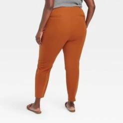 Women's High-Rise Skinny Ankle Pull-On Pants - A New Day⢠Brown