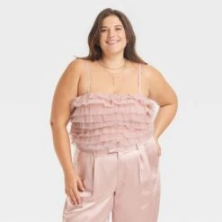 Women's Tiny Tulle Tank Top - A New Day™ -women fashion GUEST 0816d1cb b246 4315 8225 2c733d98190a