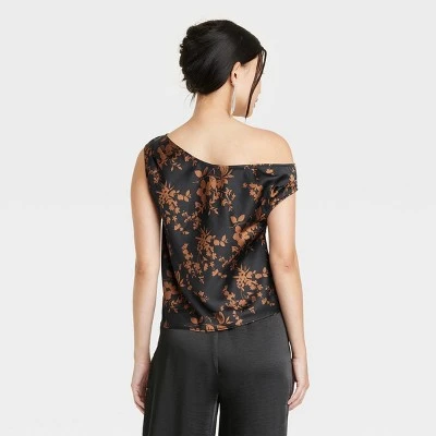 Women's Draped One Shoulder Tank Top - A New Day™ 3 Women's Draped One Shoulder Tank Top - A New Day™