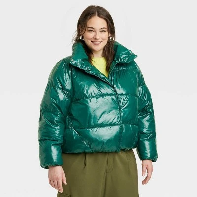 Women's Short Relaxed Puffer Jacket - A New Day™ 11 Women's Short Relaxed Puffer Jacket - A New Day™ - Image 9