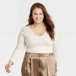 Women's Long Sleeve Slim Fit Reversible Seamless T-Shirt - A New Day™ 14 Women's Long Sleeve Slim Fit Reversible Seamless T-Shirt - A New Day™ -women fashion GUEST 0b9f0421 6c81 4bf9 ad89 3856dbad5975