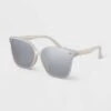 Women's Plastic Shield Sunglasses - A New Day™ White -women fashion GUEST 0d4fdbdb 64e6 4599 afee 99431940605d
