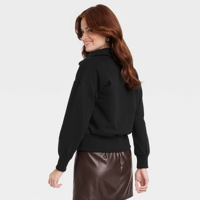 Women's Quarter Zip Sweatshirt - A New Day™ 3 Women's Quarter Zip Sweatshirt - A New Day™