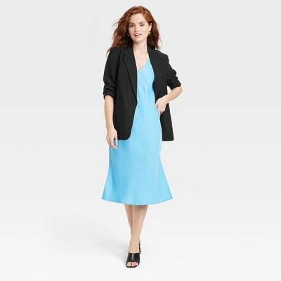 Women's Relaxed Fit Essential Blazer - A New Day™ Black 4 Women's Relaxed Fit Essential Blazer - A New Day™ Black - Image 2