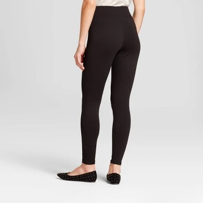 Women's High Waist Ponte Leggings - A New Day Black 2 Women's High Waist Ponte Leggings - A New Day Black