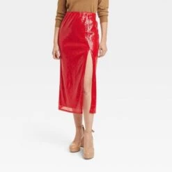 Women's Sequin A-Line Midi Skirt - A New Day™ Red 8 Women's Sequin A-Line Midi Skirt - A New Day™ Red -women fashion GUEST 10dcd4a9 550a 466c 8a0a 26ce5de26d4c