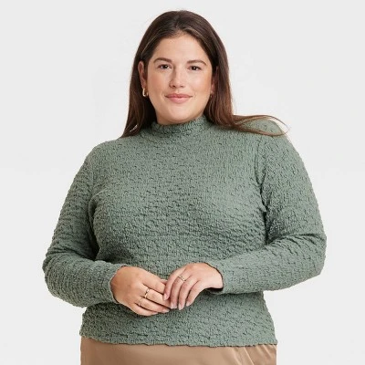 Women's Long Sleeve Slim Fit Mock Turtleneck T-Shirt - A New Day™ 10 Women's Long Sleeve Slim Fit Mock Turtleneck T-Shirt - A New Day™ - Image 8