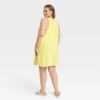 Women's Terry Mini Tank Shift Dress - A New Day™ Yellow 4X -women fashion GUEST 135440b4 b5fd 45f9 9cd8 7bc81b513635