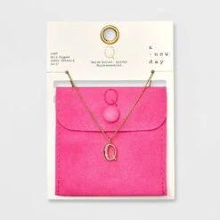 Gold Dipped Cubic Zirconia Initial Pendant Necklace - A New Day™ Gold -women fashion GUEST 14eb3249 0d04 4873 a279 23ec020b20b4