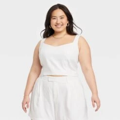 Women's Linen Slim Fit Tank Top - A New Day 10 Women's Linen Slim Fit Tank Top - A New Day -women fashion GUEST 204c31be 5c8f 48e7 bef6 89643a59a31e