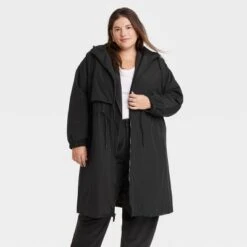 Women's Relaxed Fit Trench Rain Coat - A New Day™ Black 9 Women's Relaxed Fit Trench Rain Coat - A New Day™ Black -women fashion GUEST 20970525 9ae1 4193 86cf 5c36f2b050a3