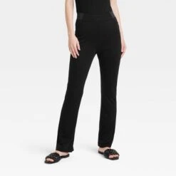 Women's High Waisted Ponte Flare Leggings With Pockets - A New Day™ Black -women fashion GUEST 20bfdd9e 9a0b 4b68 afe2 85aecf3008f7