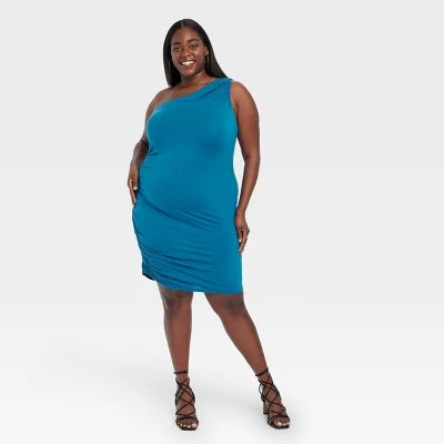 Women's Ruched Knit Mini Dress - A New Day™ 6 Women's Ruched Knit Mini Dress - A New Day™ - Image 4