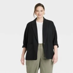 Women's Relaxed Fit Essential Blazer - A New Day™ Black 9 Women's Relaxed Fit Essential Blazer - A New Day™ Black -women fashion GUEST 273907a5 dbda 4902 944b 1cd4d3dbdfca