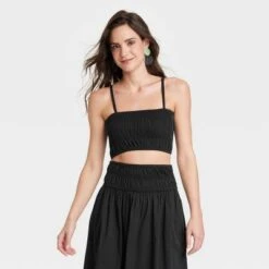 Women's Slim Fit Smocked Tiny Top - A New Day™ 10 Women's Slim Fit Smocked Tiny Top - A New Day™ -women fashion GUEST 30310679 b9e7 490f 94d5 04113bb0b926