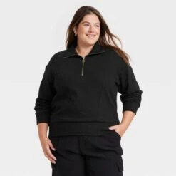 Women's Quarter Zip Sweatshirt - A New Day™ 14 Women's Quarter Zip Sweatshirt - A New Day™ -women fashion GUEST 30345912 e922 4bd9 985f a8e55a10b2cc