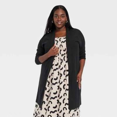 Women's Long Layering Duster Cardigan - A New Day™ 5 Women's Long Layering Duster Cardigan - A New Day™ - Image 3