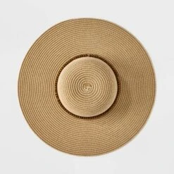 Wide Brim Straw With Beads Floppy Hat - A New Dayā¢