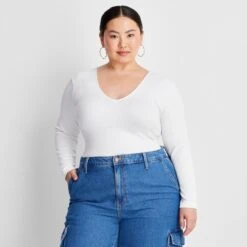 Women's Long Sleeve Slim Fit Reversible Seamless T-Shirt - A New Day™ 17 Women's Long Sleeve Slim Fit Reversible Seamless T-Shirt - A New Day™ -women fashion GUEST 47d9ea86 c436 4737 90ac 6937588b0a6e