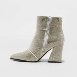 Women's Cailin Ankle Boots - A New Day⢠Silver