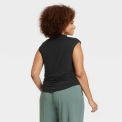 women fashion 42 Women's Short Sleeve Side Ruched T-Shirt - A New Dayā¢