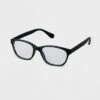 Women's Square Blue Light Filtering Reading Glasses - A New Day™ Black -women fashion GUEST 5f1c1170 4a93 40c2 80f0 addbe5b2c619