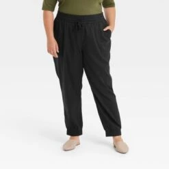 Women's High-Rise Woven Ankle Jogger Pants - A New Day™ -women fashion GUEST 63ea0bbb 8fb6 403b 87bd 926f950c2363