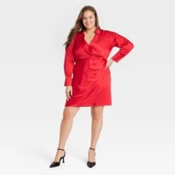 Women's Long Sleeve Satin Shirtdress - A New Day™ 11 Women's Long Sleeve Satin Shirtdress - A New Day™ -women fashion GUEST 6656b27e e374 4471 ab12 28d63791efd0