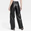 Women's High-Rise Straight Faux Leather Cargo Pants - A New Day™ Black 2 Women's High-Rise Straight Faux Leather Cargo Pants - A New Day™ Black -women fashion GUEST 66f945ee defb 4c0a bc09 b9bbecb034a0