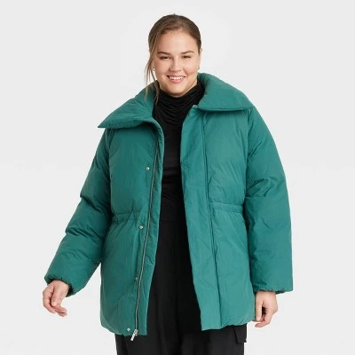 Women's Mid Length Relaxed Puffer Jacket - A New Day™ 7 Women's Mid Length Relaxed Puffer Jacket - A New Day™ - Image 5