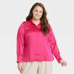 Women's Long Sleeve Button-Front Shirt - A New Day™ 23 Women's Long Sleeve Button-Front Shirt - A New Day™ -women fashion GUEST 69dd98c4 2d41 4357 8776 2bda556ed0f9