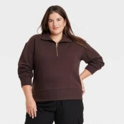 Women's Quarter Zip Sweatshirt - A New Day™ 15 Women's Quarter Zip Sweatshirt - A New Day™ -women fashion GUEST 74fd1025 18be 4537 aac8 02aafa2e045a