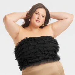 Women's Tiny Tulle Tank Top - A New Day™ -women fashion GUEST 75e7f593 bd97 4fe8 bb28 fd658892128c