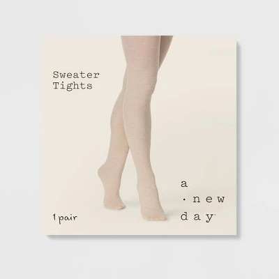 Women's Flat Knit Sweater Tights - A New Day™ 3 Women's Flat Knit Sweater Tights - A New Day™