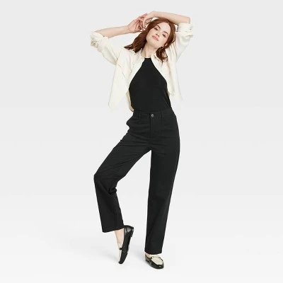 Women's High-Rise Slim Regular Fit Full Pants - A New Day™ 4 Women's High-Rise Slim Regular Fit Full Pants - A New Day™ - Image 2