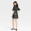 Women's Short Sleeve Faux Leather Shirtdress - A New Day™ 2 Women's Short Sleeve Faux Leather Shirtdress - A New Day™ -women fashion GUEST 82d2366f 3048 4149 a1c8 db89b667ee4f