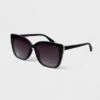 Women's Oversized Cateye Sunglasses - A New Day™ Black -women fashion GUEST 8379a899 c8fd 47b9 bc18 426b80b3adee