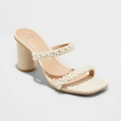 Women's Audra Mule Heels - A New Day™ Cream 9 Women's Audra Mule Heels - A New Day™ Cream -women fashion GUEST 879a844a 4a9f 42ff 8e94 67d1f9c36eb8