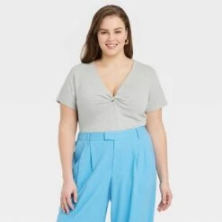 Women's Short Sleeve V-Neck Linen T-Shirt - A New Day™ 14 Women's Short Sleeve V-Neck Linen T-Shirt - A New Day™ -women fashion GUEST 8bcdad6a 7873 4844 ae32 2f68b2f2caa6