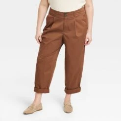 Women's High-Rise Pleat Front Tapered Chino Pants - A New Day™ -women fashion GUEST 908291ab f53e 4c2a 9479 b99003a41731