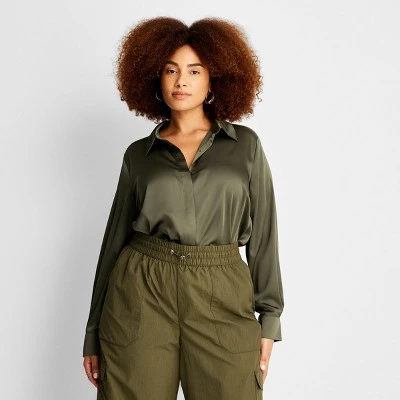 Women's Long Sleeve Button-Front Shirt - A New Day™ 12 Women's Long Sleeve Button-Front Shirt - A New Day™ - Image 10