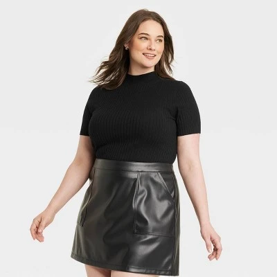 Women's Mock Turtleneck Ribbed Sweater - A New Day™ 5 Women's Mock Turtleneck Ribbed Sweater - A New Day™ - Image 3