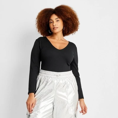 Women's Long Sleeve Slim Fit Reversible Seamless T-Shirt - A New Day™ 6 Women's Long Sleeve Slim Fit Reversible Seamless T-Shirt - A New Day™ - Image 4