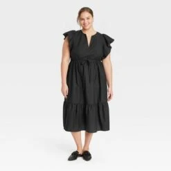 Women's Flutter Short Sleeve Midi Dress - A New Day™ 10 Women's Flutter Short Sleeve Midi Dress - A New Day™ -women fashion GUEST a10894e9 bdda 4a5e ad75 26938d5c163e