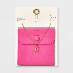 Gold Dipped Cubic Zirconia Initial Pendant Necklace - A New Day™ Gold -women fashion GUEST a3a0b407 9791 454a a94a eeba5e1da7c0