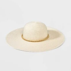 Wide Brim Straw With Beads Floppy Hat - A New Day™ 7 Wide Brim Straw With Beads Floppy Hat - A New Day™ -women fashion GUEST a92e1d5d ebaf 4bc9 bd90 158782ab2dd9