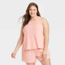 Women's Terry Tank Top - A New Day™ Blush -women fashion GUEST b3e54c06 5f97 46dd a9cd dde87b2e9b94
