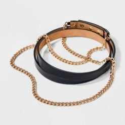 Women's Gold Chain Waist Belt - A New Day™ Black 7 Women's Gold Chain Waist Belt - A New Day™ Black -women fashion GUEST b3f3d4d4 0c79 4d4c 8165 d9e783d62728