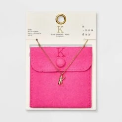 Gold Dipped Cubic Zirconia Initial Pendant Necklace - A New Day™ Gold -women fashion GUEST b4516065 c56b 436b b2c1 994d667b778f